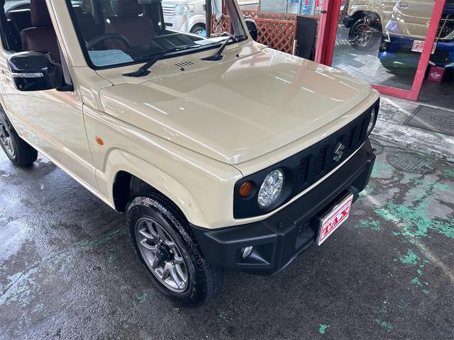 ジムニー XC 4WD×ICターボ メモリーナビ Bluetoothオーディオ フルセグ スマートキー レーブレ 背面タイヤ ツートンカラー オートエアコン カップホルダー 社外ブラウンシートカバー(10枚目)