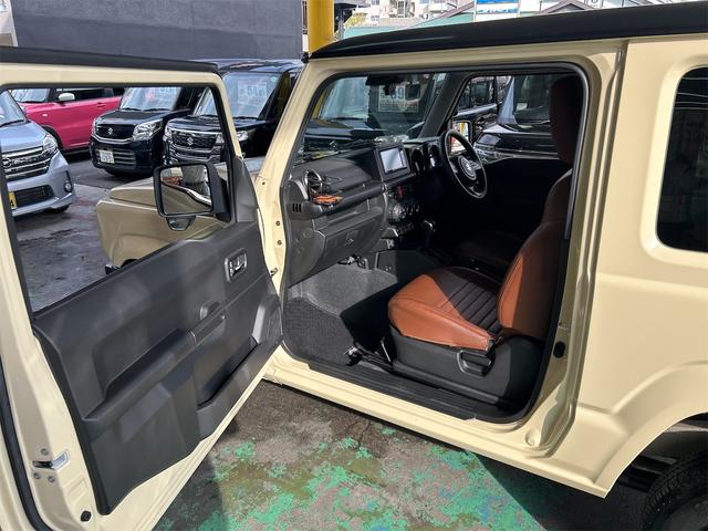 ジムニー XC 4WD×ICターボ メモリーナビ Bluetoothオーディオ フルセグ スマートキー レーブレ 背面タイヤ ツートンカラー オートエアコン カップホルダー 社外ブラウンシートカバー(29枚目)