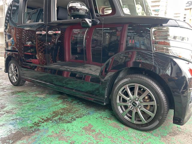 N-BOXカスタム G・Lパッケージ コンピューター診断済 走行4.4万キロ 後期 メモリーナビ Bluetoothオーディオ DVD フルセグ 自動ドア HIDライト フォグランプ 社外アルミ バックシートテーブル リアスライドシート(9枚目)