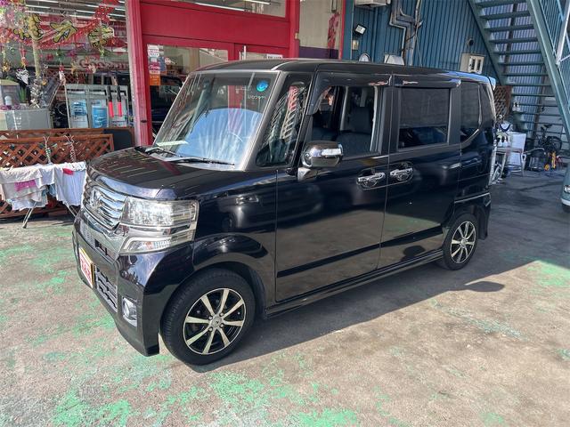 Ｎ－ＢＯＸカスタム Ｇ・Ａパッケージ　メモリーナビ　地デジ　ＥＴＣ　ステアスイッチ　自動ドア　スマートキー　メーター不良交換歴有　ベンチシート　アームレスト　ＨＩＤライト　フォグランプ　レーダーブレーキサポート　サイドエアバック（15枚目）