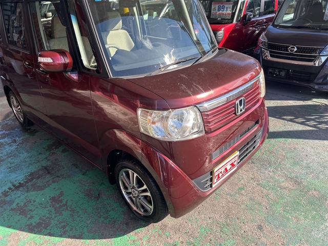 N-BOX G・Lパッケージ パワースライドドア 純正CDデッキ ステアスイッチ スマートキー プッシュスタート オートエアコン 純正アルミ(2024年製タイヤ) アームレスト コンピューター診断済み(10枚目)