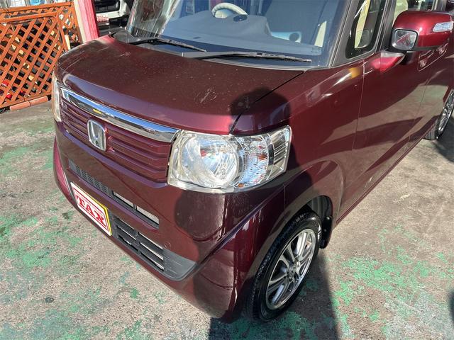 N-BOX G・Lパッケージ パワースライドドア 純正CDデッキ ステアスイッチ スマートキー プッシュスタート オートエアコン 純正アルミ(2024年製タイヤ) アームレスト コンピューター診断済み(13枚目)