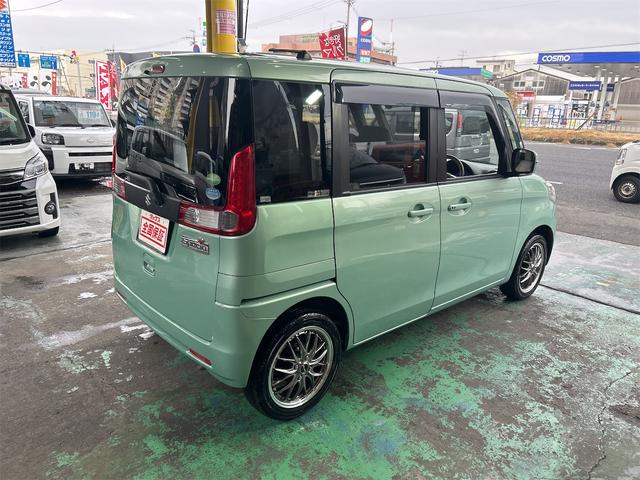 スペーシア Ｔ　水冷直列３気筒ＩＣターボ　メモリーナビ　Ｂｌｕｅｔｏｏｔｈオーディオ　ＤＶＤ　ワンセグ　パワースライドドア　スマートキー　ベンチシート　アームレスト　シートカバー　社外アルミホイール　車検９／４／２５（14枚目）