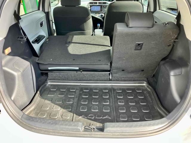 アクア S ETC バックカメラ ナビ TV オートライト スマートキー アイドリングストップ 電動格納ミラー CVT 衝突安全ボディ ABS ESC USB Bluetooth エアコン パワーステアリング(37枚目)