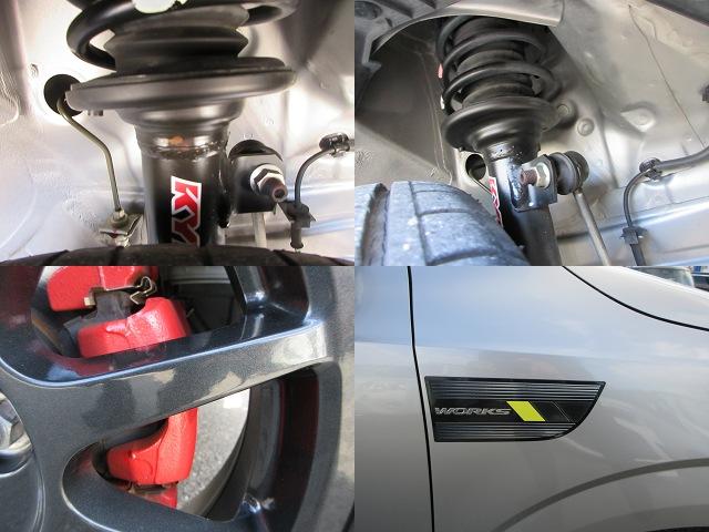 アルトワークス ベースグレード　インタークーラーターボ　５速オートギヤシフト　ＫＹＢサス　レーダーブレーキサポート　パドルシフト　ＨＩＤヘッドライト　ＳＤナビ　フルセグＴＶ　ＥＴＣ　パワーチャンバー　走行１１８６０ＫＭ（17枚目）