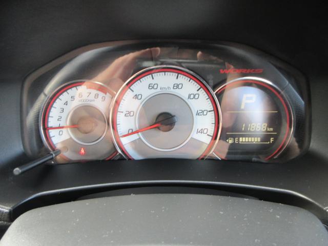 アルトワークス ベースグレード　インタークーラーターボ　５速オートギヤシフト　ＫＹＢサス　レーダーブレーキサポート　パドルシフト　ＨＩＤヘッドライト　ＳＤナビ　フルセグＴＶ　ＥＴＣ　パワーチャンバー　走行１１８６０ＫＭ（23枚目）