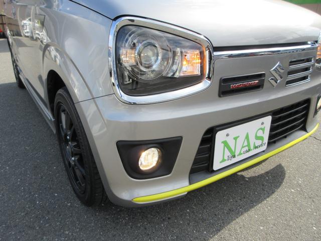 アルトワークス ベースグレード　インタークーラーターボ　５速オートギヤシフト　ＫＹＢサス　レーダーブレーキサポート　パドルシフト　ＨＩＤヘッドライト　ＳＤナビ　フルセグＴＶ　ＥＴＣ　パワーチャンバー　走行１１８６０ＫＭ（64枚目）