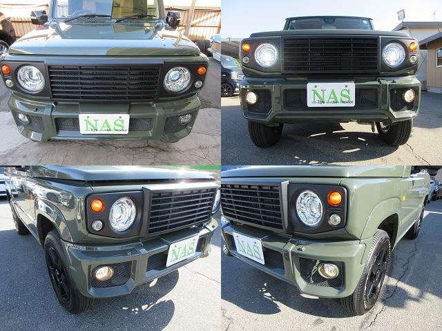 ジムニー ＸＣ　カロッツェリア９型ナビ　ＴＶ　バックカメラ　ＤＡＭＤ　ＬｉｔｔｌｅＤ　フロントグリル　ＬｉｔｔｌｅＧ　フロントバンパー　フェンダーパネル　リアバンパー　ＦＡＲＭ１６インチアルミ　ＥＴＣ　走行８５４ＫＭ（18枚目）