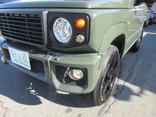 ジムニー ＸＣ　カロッツェリア９型ナビ　ＴＶ　バックカメラ　ＤＡＭＤ　ＬｉｔｔｌｅＤ　フロントグリル　ＬｉｔｔｌｅＧ　フロントバンパー　フェンダーパネル　リアバンパー　ＦＡＲＭ１６インチアルミ　ＥＴＣ　走行８５４ＫＭ（48枚目）