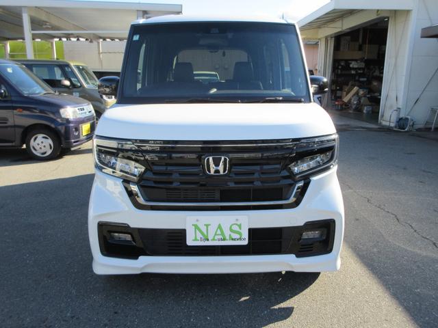 Ｎ－ＢＯＸカスタム Ｌターボ　スタイル＋ブラック　純正８インチナビ　フルセグＴＶ　前後ドラレコ　ＥＴＣ２．０　パドルシフト　シートヒーター　両側パワースライド　ホンダセンシング　コーナーセンサー　ＬＥＤヘッドライト＆フォグ　電子ブレーキ　１オーナー（2枚目）