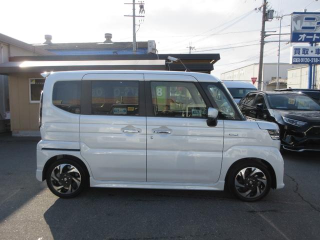 スペーシアカスタム ハイブリッドXSターボ スズキコネクト対応9インチ全方位モニター付メモリーナビ フルセグTV ステアリングヒーター シートヒーター パドルシフト 両側自動ドア セーフティーサポート HUD LEDヘッド&フォグ 1オーナー(3枚目)