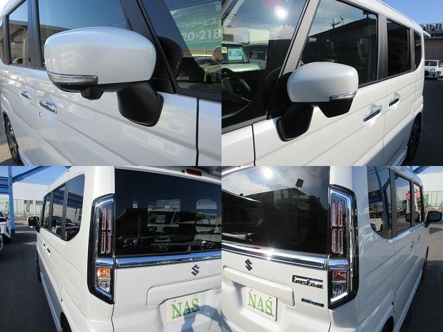 スペーシアカスタム ハイブリッドXSターボ スズキコネクト対応9インチ全方位モニター付メモリーナビ フルセグTV ステアリングヒーター シートヒーター パドルシフト 両側自動ドア セーフティーサポート HUD LEDヘッド&フォグ 1オーナー(25枚目)