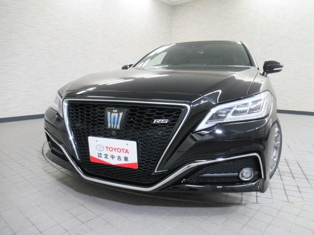 クラウンハイブリッド ＲＳアドバンス　地デジ　衝突被害軽減装置　黒革シート　ＬＥＤヘットライト　後カメラ　クルコン　ＡＣ　Ｐシート　エアバッグ　ナビＴＶ　セキュリティーアラーム　１００Ｖ充電　キーフリー　スマートキ　パワーウィンドウ（7枚目）