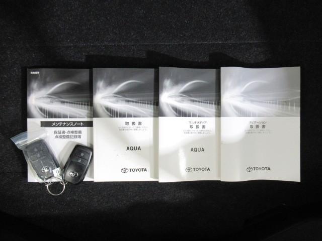 アクア G VSC 衝突軽減ブレーキ メモリナビ バックモニター LED クルーズコントロール スマートキー ETC車載器 AC100V フルセグTV ナビTV パワーウィンドウ イモビライザー サイドエアバック(35枚目)