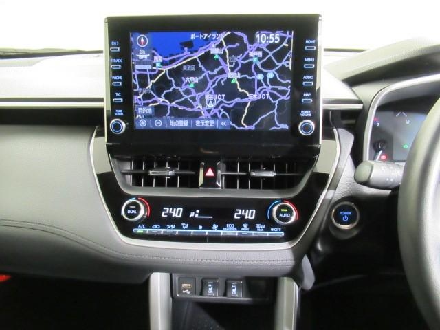 カローラクロス ハイブリッド Z 衝突軽減B フルセグテレビ スマキ- ワンオーナ 半レザー Bモニター アクティブクルーズコントロール メモリナビ イモビ LED AC キーレス パワステ アルミ エアバッグ ABS 横滑り防止機能(18枚目)