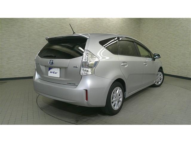 プリウスアルファ S スマキ- リモコンキー 横滑り防止装置付き PW Bカメラ ナビ・TV サイドエアB ワンオナ ETC車載器 ABS付き アルミホイール 1セグTV メモリーナビゲーション パワーステアリング イモビ(5枚目)