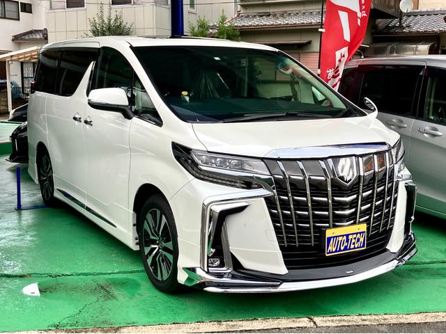 アルファード 2.5S Cパッケージ ワンオーナー車 モデリスタフルエアロ マフラー サンルーフ 3眼LEDヘッドライト デジタルミラー レーダークルーズ 純正10型ナビ 両側電動スライドドア パワーバックドア ドライブレコーダー(3枚目)
