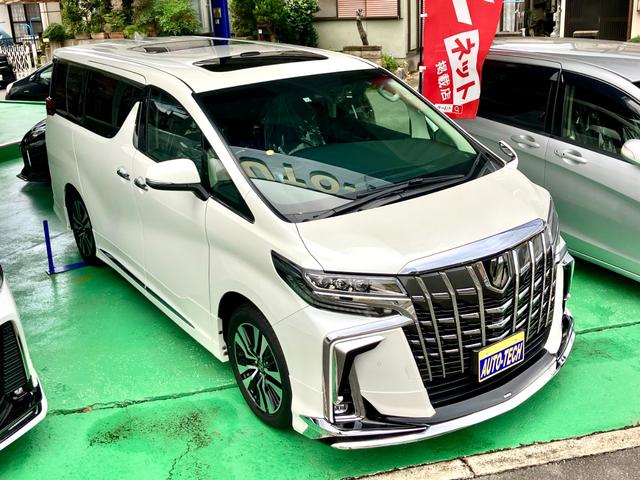 アルファード 2.5S Cパッケージ ワンオーナー車 モデリスタフルエアロ マフラー サンルーフ 3眼LEDヘッドライト デジタルミラー レーダークルーズ 純正10型ナビ 両側電動スライドドア パワーバックドア ドライブレコーダー(6枚目)