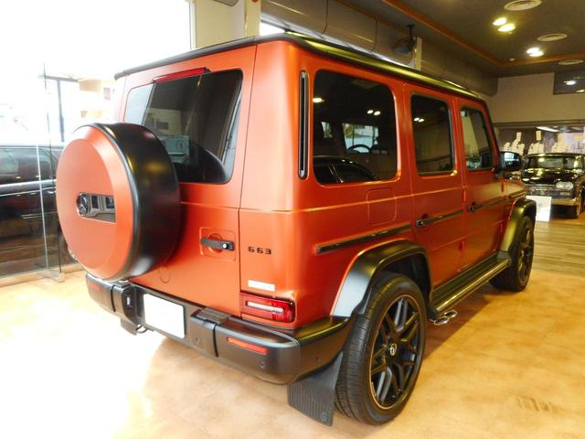 Ｇ６３　マグノヒーローエディション　３００台限定車　左Ｈ　ＡＭＧナイトパッケージ・マグノＡＭＧナイトパッケージ２　マグノナイトブラックアクセント　マットブラックペイント２２ｉｎクロススポークＡＷ　Ｇｍａｎｕｆａｋｔｕｒプログラムプラス(8枚目)