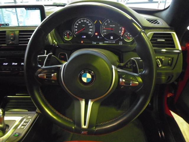 Ｍ４ Ｍ４クーペ　コンペティション　カーボンルーフ　カーボンＴＲスポイラー　サキールオレンジレザーシート　純２０ＡＷ　外マフラー可変バルブコントローラ　ハーマンカードン　純ナビＴＶ　Ｂモニタ　ＰＤＣ　ＡＣＣ　ＬＫＡ　ＢＳＭ　ＥＴＣ（35枚目）