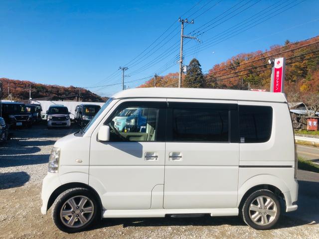 エブリイワゴン ＰＺターボスペシャル　電動格納式ミラー　左右電動スライドドア　タ－ボ　Ｗエアバッグ　ＴＶナビ　ワイヤレスキー　パワーウインド　エアコンパワステ　安全ボディ　メモリーナビ　運転席エアバッグ　ＰＳ　ワンセグ　フルフラット（5枚目）