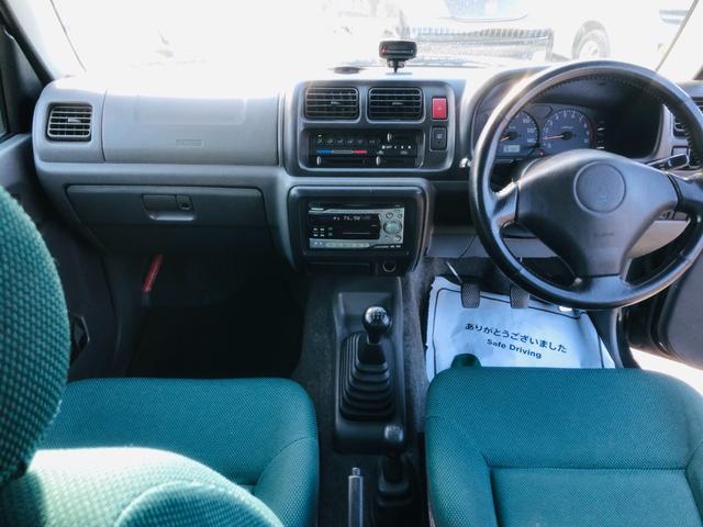 ジムニー ランドベンチャー　修復歴無し　５速ＭＴ　前席パワーウインドウ　助手席エアバック　運転席エアバッグ　４ＷＤ車　キーレス付　ＰＳ　衝突安全ボディ　ＡＢＳ付　ＥＴＣ　ターボー　ＡＴエアコン（13枚目）