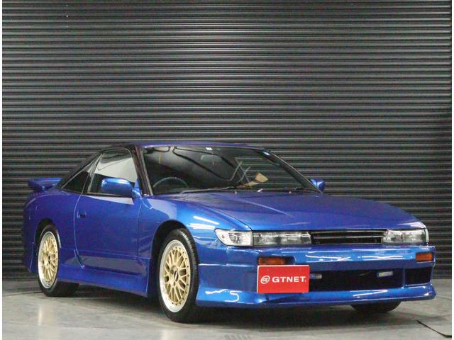 タイプＳ　後期型　シルエティー仕様　Ｓ１３シルビアフェイス　中期テールライト　ＢＢＳ１７インチＡＷ　Ｇ－ＭＡＳＴＥＲ車高調　ＯＲＩＧＩＮフルエアロ　湾岸リヤスポイラー　Ｆフォグランプ　純正フロアマット(4枚目)