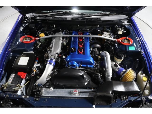 シルビア スペックＲ　当店お客様直接買取　２．１Ｌボアアップ　Ｄ－ＭＡＸワイドフェンダー　ＴＯＭＥＩタービンＫＩＴ／ヘッドガスケット　ＨＫＳカムシャフト／車高調　ブリッツ前置きインタークーラー　ＨＰＩアルミラジエター（9枚目）