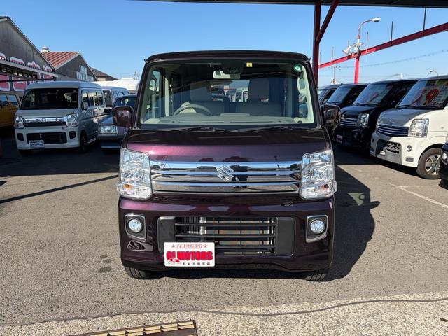 エブリイワゴン PZターボ 最長18年保証 パワースライドドア ブレーキサポートシステム スマートキー HID 電動格納ミラー フォグライト 14インチアルホイール ナビ ETC(2枚目)