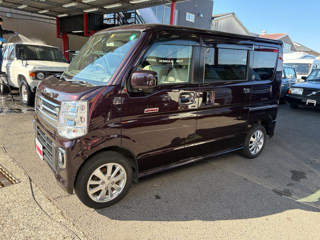 エブリイワゴン PZターボ 最長18年保証 パワースライドドア ブレーキサポートシステム スマートキー HID 電動格納ミラー フォグライト 14インチアルホイール ナビ ETC(4枚目)