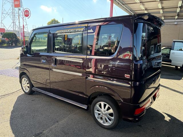 エブリイワゴン PZターボ 最長18年保証 パワースライドドア ブレーキサポートシステム スマートキー HID 電動格納ミラー フォグライト 14インチアルホイール ナビ ETC(5枚目)