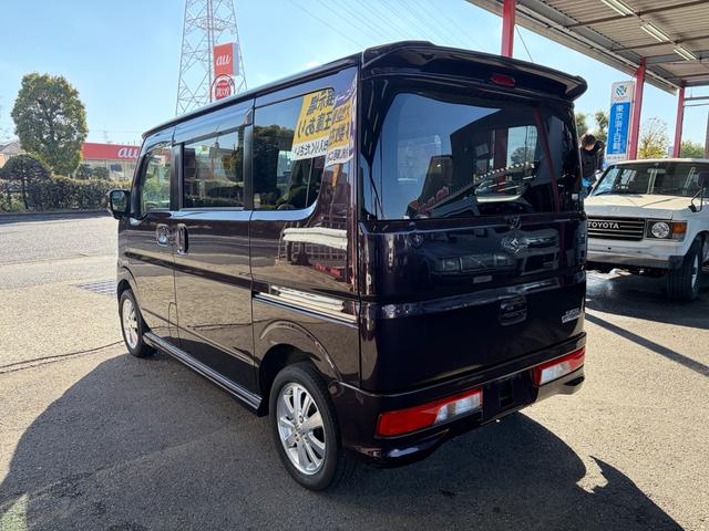 エブリイワゴン PZターボ 最長18年保証 パワースライドドア ブレーキサポートシステム スマートキー HID 電動格納ミラー フォグライト 14インチアルホイール ナビ ETC(6枚目)