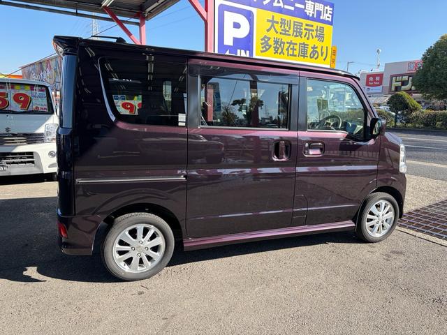 エブリイワゴン PZターボ 最長18年保証 パワースライドドア ブレーキサポートシステム スマートキー HID 電動格納ミラー フォグライト 14インチアルホイール ナビ ETC(10枚目)