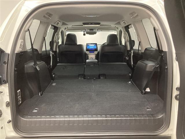 ランドクルーザープラド TX Lパッケージ 革シート サンルーフ 4WD フルセグ メモリーナビ DVD再生 ミュージックプレイヤー接続可 後席モニター バックカメラ 衝突被害軽減システム ETC LEDヘッドランプ 乗車定員7人 3列シート(10枚目)