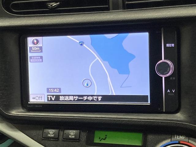 アクア Ｓ　フルセグ　メモリーナビ　ＤＶＤ再生　ミュージックプレイヤー接続可　バックカメラ　ＥＴＣ　ワンオーナー（4枚目）