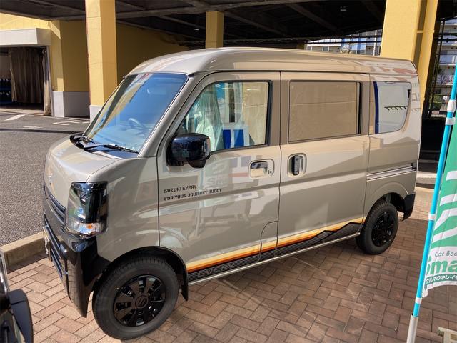 エブリイ Jリミテッド 届出済未使用車 両側パワースライドドア 運転席シートヒーター 純正LEDヘッドライト 専用サイドデカール セーフティサポート リアパーキングセンサー プッシュスタート&スマートキー(8枚目)