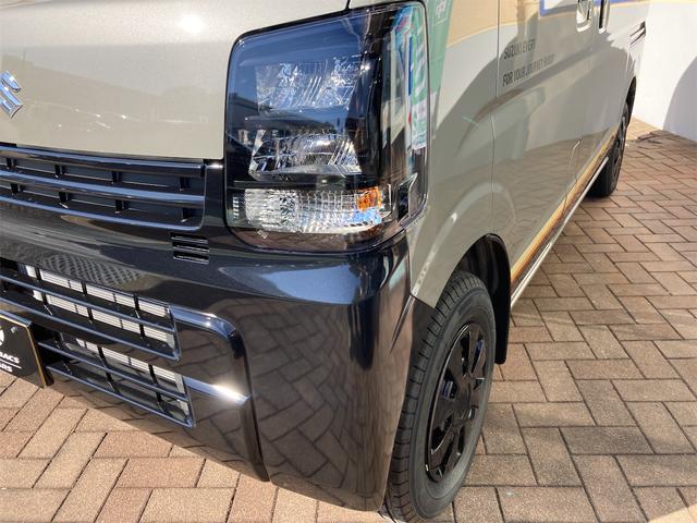 エブリイ Jリミテッド 届出済未使用車 両側パワースライドドア 運転席シートヒーター 純正LEDヘッドライト 専用サイドデカール セーフティサポート リアパーキングセンサー プッシュスタート&スマートキー(9枚目)