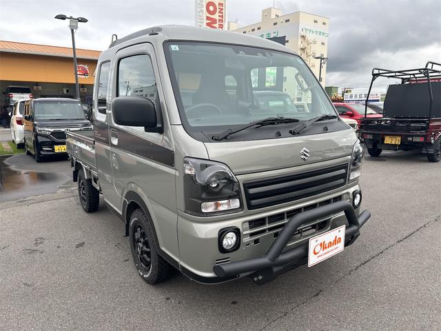 スーパーキャリイ Ｘリミテッド　４ＷＤ　衝突被害軽減ブレーキ　ナビ　ワンオーナー　ＬＥＤヘッドライト　フォグランプ　社外バンパーガード　アルミホイール　社外マフラー　キーレスエントリー　５ＭＴ（6枚目）