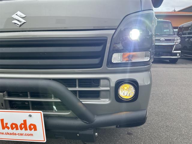スーパーキャリイ Ｘリミテッド　４ＷＤ　衝突被害軽減ブレーキ　ナビ　ワンオーナー　ＬＥＤヘッドライト　フォグランプ　社外バンパーガード　アルミホイール　社外マフラー　キーレスエントリー　５ＭＴ（45枚目）