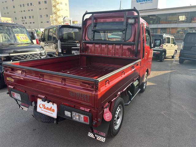 ハイゼットトラック ジャンボエクストラ 4WD スマートアシスト ナビ ワンセグTV LEDヘッドライト フォグランプ サイドガード スマートキー プッシュスタート プライバシーガラス 保証書 取説(8枚目)