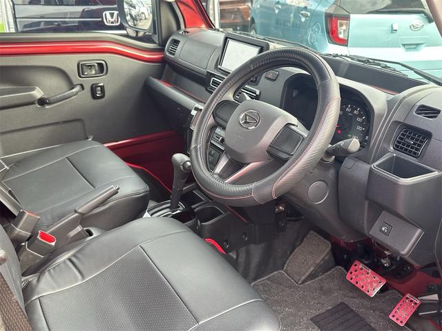 ハイゼットトラック ジャンボエクストラ 4WD スマートアシスト ナビ ワンセグTV LEDヘッドライト フォグランプ サイドガード スマートキー プッシュスタート プライバシーガラス 保証書 取説(15枚目)