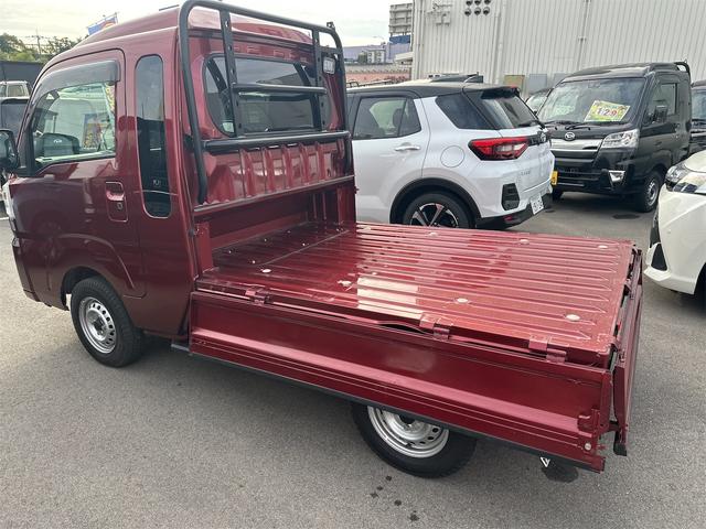 ハイゼットトラック ジャンボエクストラ 4WD スマートアシスト ナビ ワンセグTV LEDヘッドライト フォグランプ サイドガード スマートキー プッシュスタート プライバシーガラス 保証書 取説(38枚目)