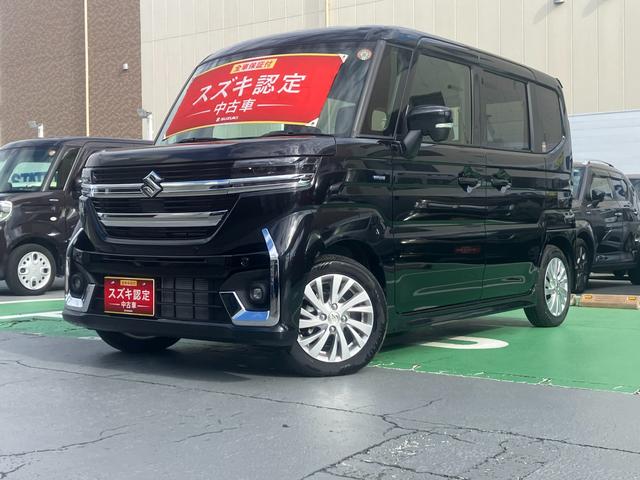 スペーシアカスタム カスタム　ＨＹＢＲＩＤ　ＧＳ　当社試乗車　前後衝突被害軽減Ｂ　前後誤発進抑制機能　車線逸脱抑制・警報機能　パーキングセンサー　アダプティブクルーズコントロール　オーディオスイッチ　オートライト　オートハイビーム　アイドリングストップ　ＬＥＤヘッドライト（10枚目）