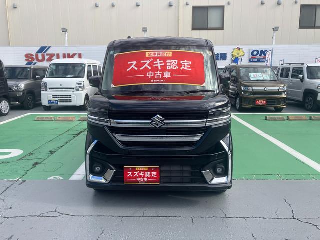 スペーシアカスタム カスタム　ＨＹＢＲＩＤ　ＧＳ　当社試乗車　前後衝突被害軽減Ｂ　前後誤発進抑制機能　車線逸脱抑制・警報機能　パーキングセンサー　アダプティブクルーズコントロール　オーディオスイッチ　オートライト　オートハイビーム　アイドリングストップ　ＬＥＤヘッドライト（11枚目）