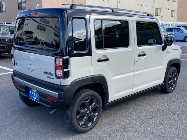 ハスラー タフワイルドターボ　３型　純正ナビ　全方位モニター　前後衝突被害軽減ブレーキ　前後誤発進抑制機能　車線逸脱抑制・警報機能　パーキングセンサー　アダプティブクルーズコントロール　オーディオスイッチ　オートライト　オートハイビーム　アイドリングストップ（2枚目）