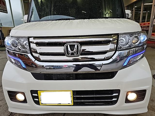 N-BOXカスタム G・Lパッケージ BLUETOOTH 電動格納ミラ- アイドリングストップ車  ナビ・TV フルフラットシート スマキ- SDナビゲーション フロントベンチシート 地デジTV パワーウィンドウ パワステ 整備記録簿(3枚目)
