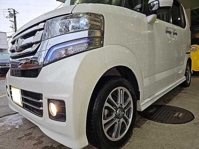 N-BOXカスタム G・Lパッケージ BLUETOOTH 電動格納ミラ- アイドリングストップ車  ナビ・TV フルフラットシート スマキ- SDナビゲーション フロントベンチシート 地デジTV パワーウィンドウ パワステ 整備記録簿(5枚目)