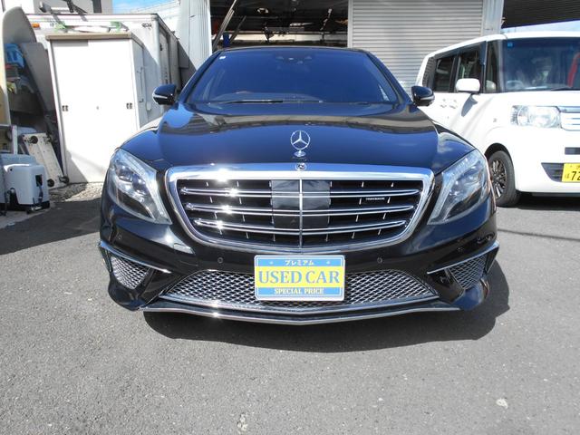 Ｓクラス Ｓ３００ｈロング　純正ナビフルセグＴＶ　Ｓ６５エクステリア　マイバッハ２０インチアルミ　マイバッハグリル　パワートランク　黒革シート・サンルーフ　ブルメスタサウンド　３６０度モニター　全席シートヒーター＆ベンチレーター（4枚目）