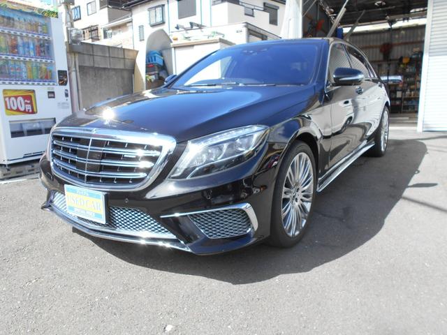 Ｓクラス Ｓ３００ｈロング　純正ナビフルセグＴＶ　Ｓ６５エクステリア　マイバッハ２０インチアルミ　マイバッハグリル　パワートランク　黒革シート・サンルーフ　ブルメスタサウンド　３６０度モニター　全席シートヒーター＆ベンチレーター（5枚目）