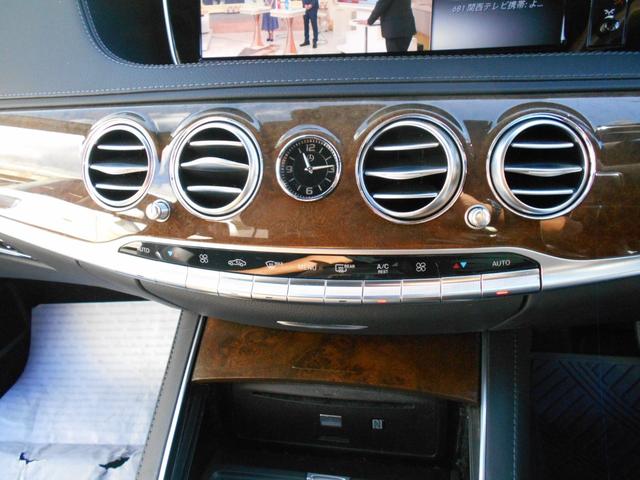 Ｓクラス Ｓ３００ｈロング　純正ナビフルセグＴＶ　Ｓ６５エクステリア　マイバッハ２０インチアルミ　マイバッハグリル　パワートランク　黒革シート・サンルーフ　ブルメスタサウンド　３６０度モニター　全席シートヒーター＆ベンチレーター（25枚目）